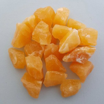 Kalsitt, oransje Rå Medium 30-60 gram AAA+ kvalitet