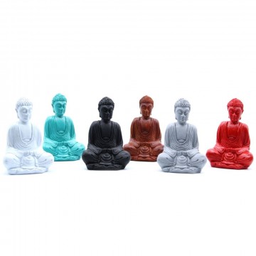 Buddha fargerik 3,5 cm, grå, wisedom