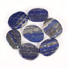 Lapis Lazuli flat lommestein 40 mm AA-kvalitet thumbnail
