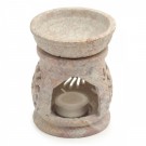Klebersteinslampe med motiv av sol, 11,5 cm thumbnail