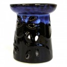 Øyenstikker oljebrenner i keramikk, blå og sort 12 cm thumbnail