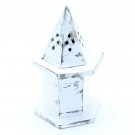 Røkelsesholder boks for cones white wash pyramid house thumbnail