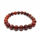 Armbånd med 8 mm Jaspis, poppy AAA-kvalitet, 19 cm thumbnail