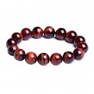Armbånd med 8 mm Tigerøye. rød (Okseøye) AAA-kvalitet, 19 cm thumbnail
