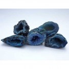 Agat, blå (Farget) geode Små 2-4 cm AA-kvalitet thumbnail