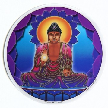 Vindus pynt, Buddha Light sticker