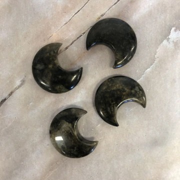 Cresent Moon Labradoritt, 3,5 cm A-kvalitet
