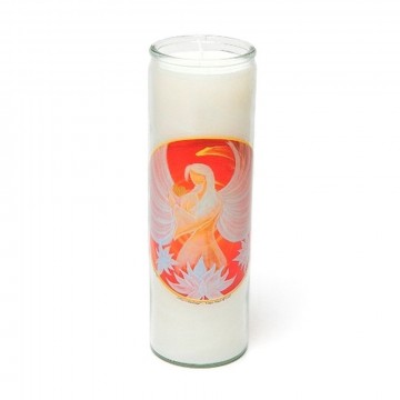 Lotus Angel lys i glassbeholder duft av Myrra 100 timer