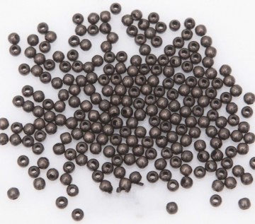 Spacer akryl kuler, svart, 3 mm, 200 stk
