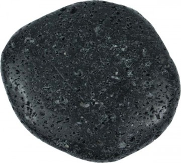 Lava, svart flat lommestein 30-50 mm AAA-kvalitet