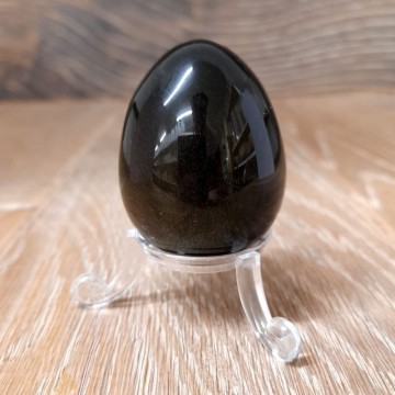Obsidian, gull egg 5 cm AAA-kvalitet