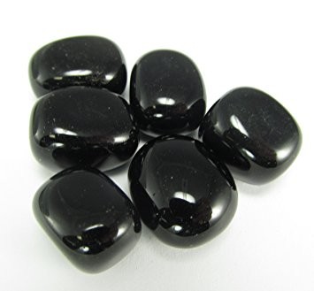 Onyx, svart Tromlet Medium AAA-kvalitet
