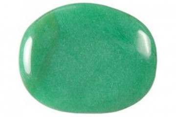 Kvarts, grønn flat lommestein 30-40 mm AAA-kvalitet
