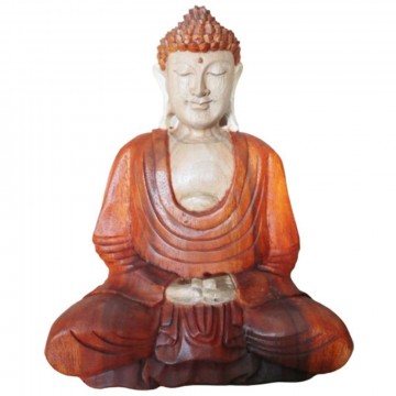 Hand Carved Buddha Statue, 30 cm hand down