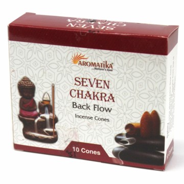 Aromatica Back Flow røkelse 7 chakras