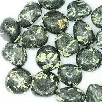 Krysantemum stein, grønn Tromlet Medium AAA-kvalitet