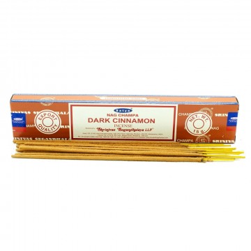 Satya røkelsespinner Dark Cinnamon, 15 gram