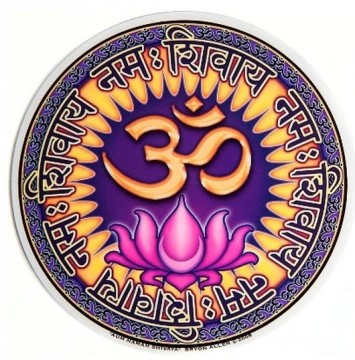 Vindus pynt, Om Namah Shivaya sticker