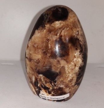 Opal, svart skulptur 315 gram, 85 mm