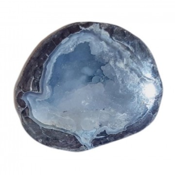 Agat geode med Blå Kalsedon 115 gram AAA-kvalitet