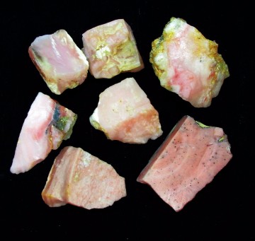 Opal, rosa Rå Medium AA-kvalitet