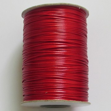 Vokset tråd, 1,0 mm, 170 meter, rød