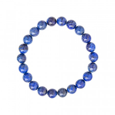 Armbånd med 8 mm Lapis Lazuli AA-kvalitet, 19 cm