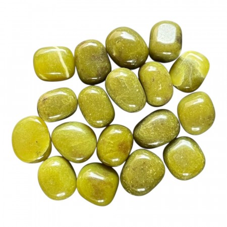 Lizarditt, mørk (Norsk Jade) Tromlet Medium AAA-kvalitet