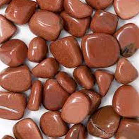 Stjernestein, rød (Syntetisk) Tromlet Liten A-kvalitet