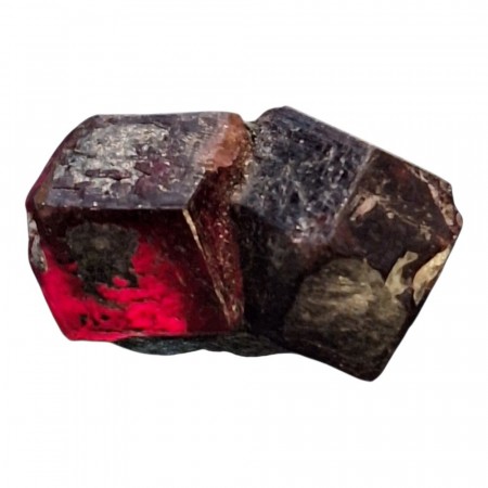 Almadine granat Cluster Tvilling 22 mm AAA-kvalitet