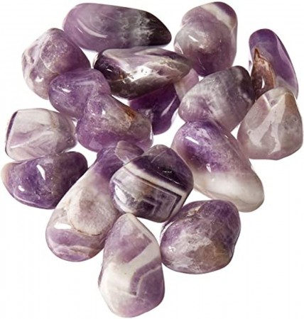 Ametyst fra Afrika Tromlet Stor AA-kvalitet
