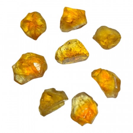 Citrin, ekte Kongo Rå 15-20 mm AAA+ kvalitet