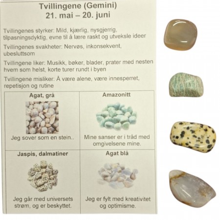 Tvillingene, 4 tromlet krystaller