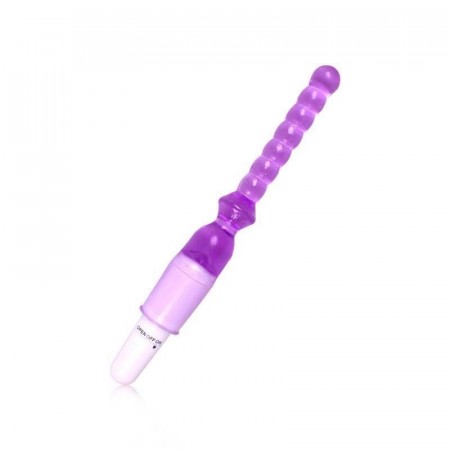 Vaginal eller anal vibrator 24 cm lilla