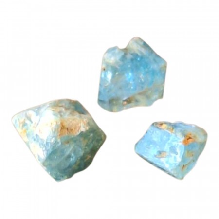 Akvamarin Rå 7-10 mm AAA-kvalitet