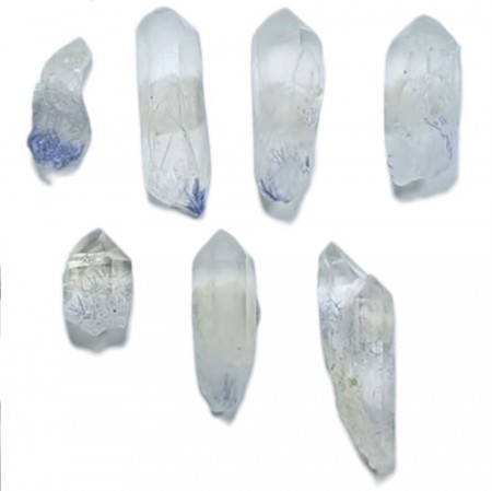 Dumortieritt i Bergkrystall (Englefjær) Ekstra Små A-kvalitet